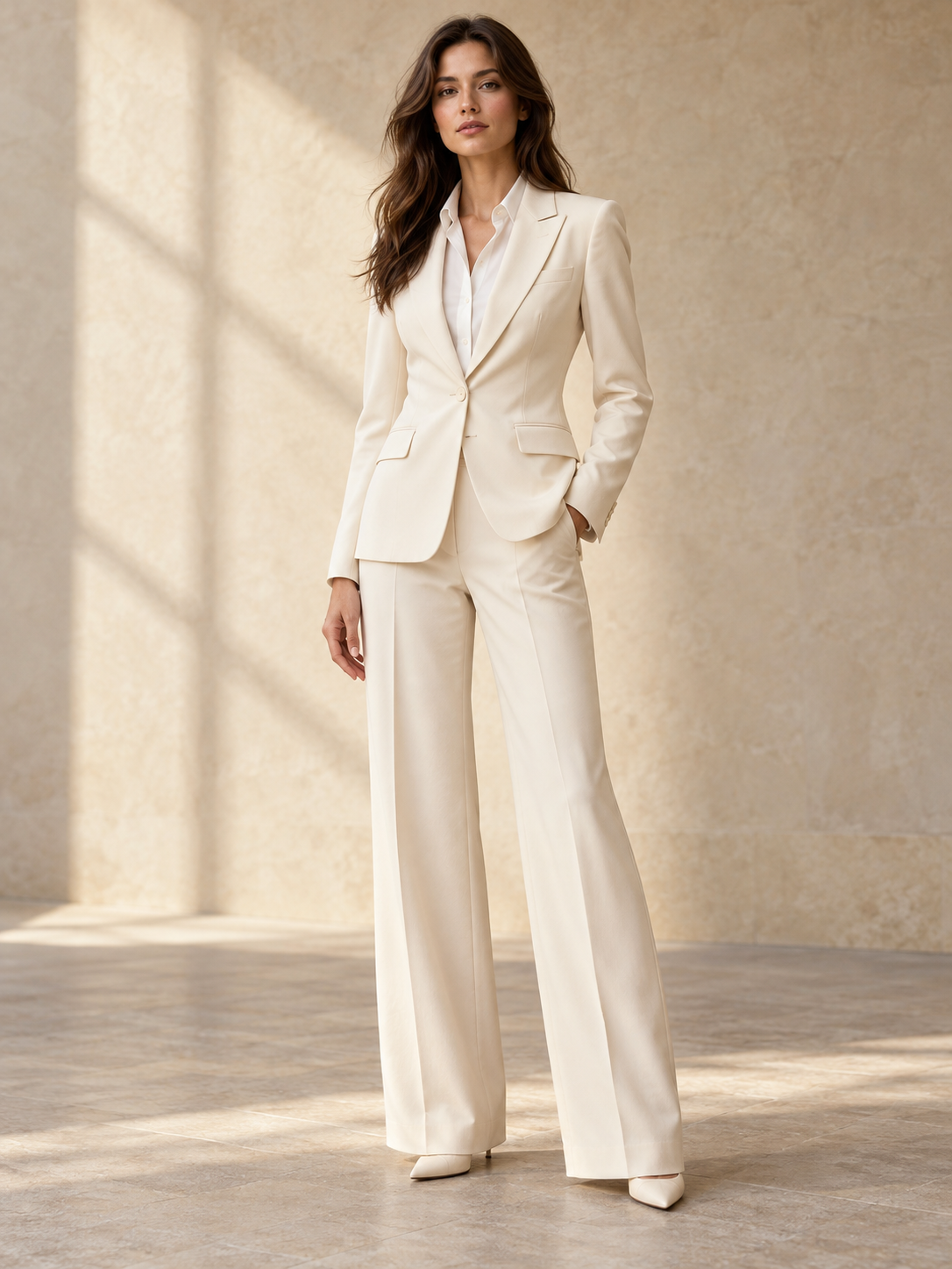 Ivory Women's Tailored Suit — design visualization